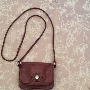 Fossil Brown Leather CrosssBody Bag